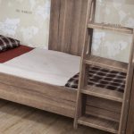 تخت خواب چوبی دو طبقه کودک و نوجوان آپادانا مدل کینگ